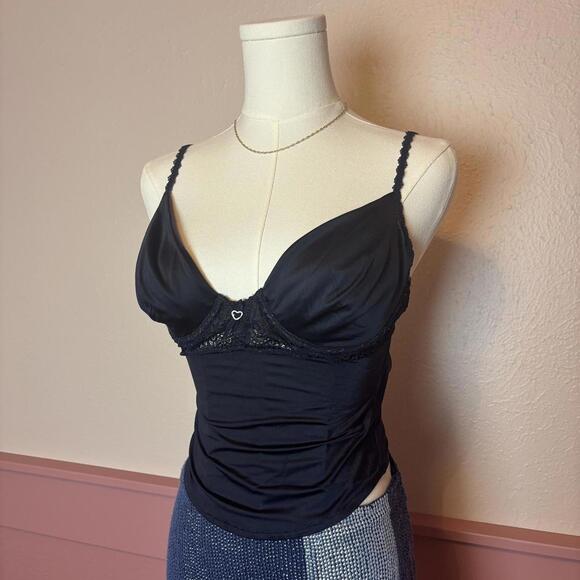 Triumph Other - Triumph whimsigoth vamp babydoll bustier lace top coquette romantic club party